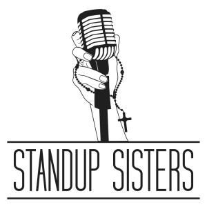 Standup Sisters Mic and Rosary Logo