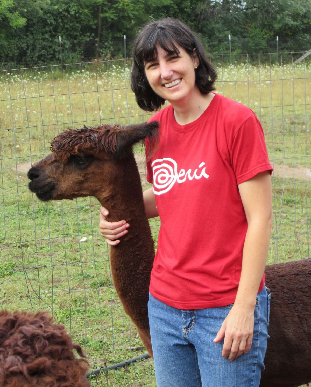 Sr. Rejane with llama