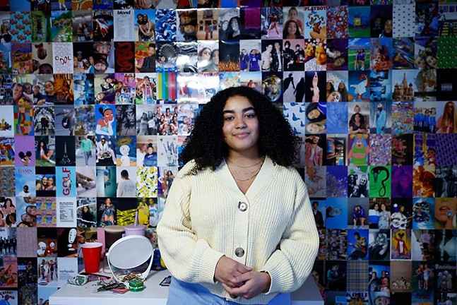 Baldwin High School junior Brooklyn Williams pictured inside her home